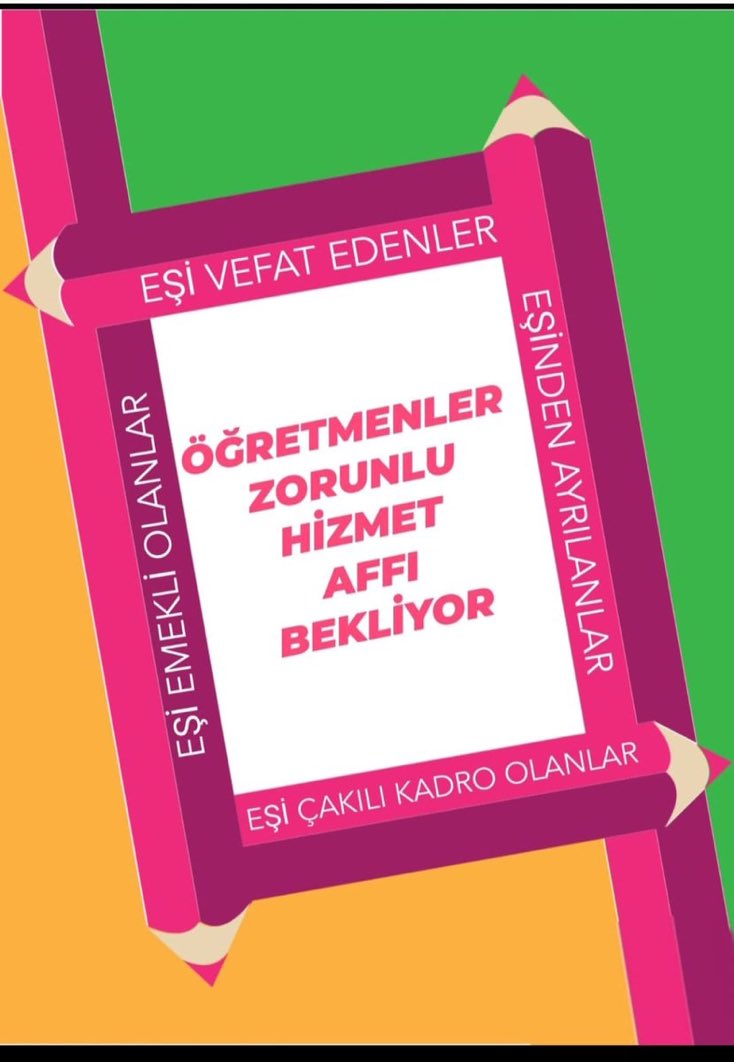 2010 sonrası atanan öğretmenler müjde bekliyor..
Her kesime müjde geldi sıra ZORUNLU HIZMET MUAFIYETINDE..
<a href="/prof_mahmutozer/">Mahmut Özer</a>
<a href="/tcmeb/">Millî Eğitim Bakanlığı</a>
<a href="/RTErdogan/">Recep Tayyip Erdoğan</a>
<a href="/tcbestepe/">T.C. Cumhurbaşkanlığı</a>
<a href="/NazimMavis/">Dr. Nazım Maviş</a>
<a href="/kamilaydinmhp/">Prof.Dr.Kamil Aydın</a>
<a href="/yilmaznazif/">Nazif Yılmaz</a>
<a href="/emrullahisler/">Emrullah İŞLER</a>
<a href="/oerdem42/">Orhan Erdem</a>
#MebZorunluyuErtelemeAffet