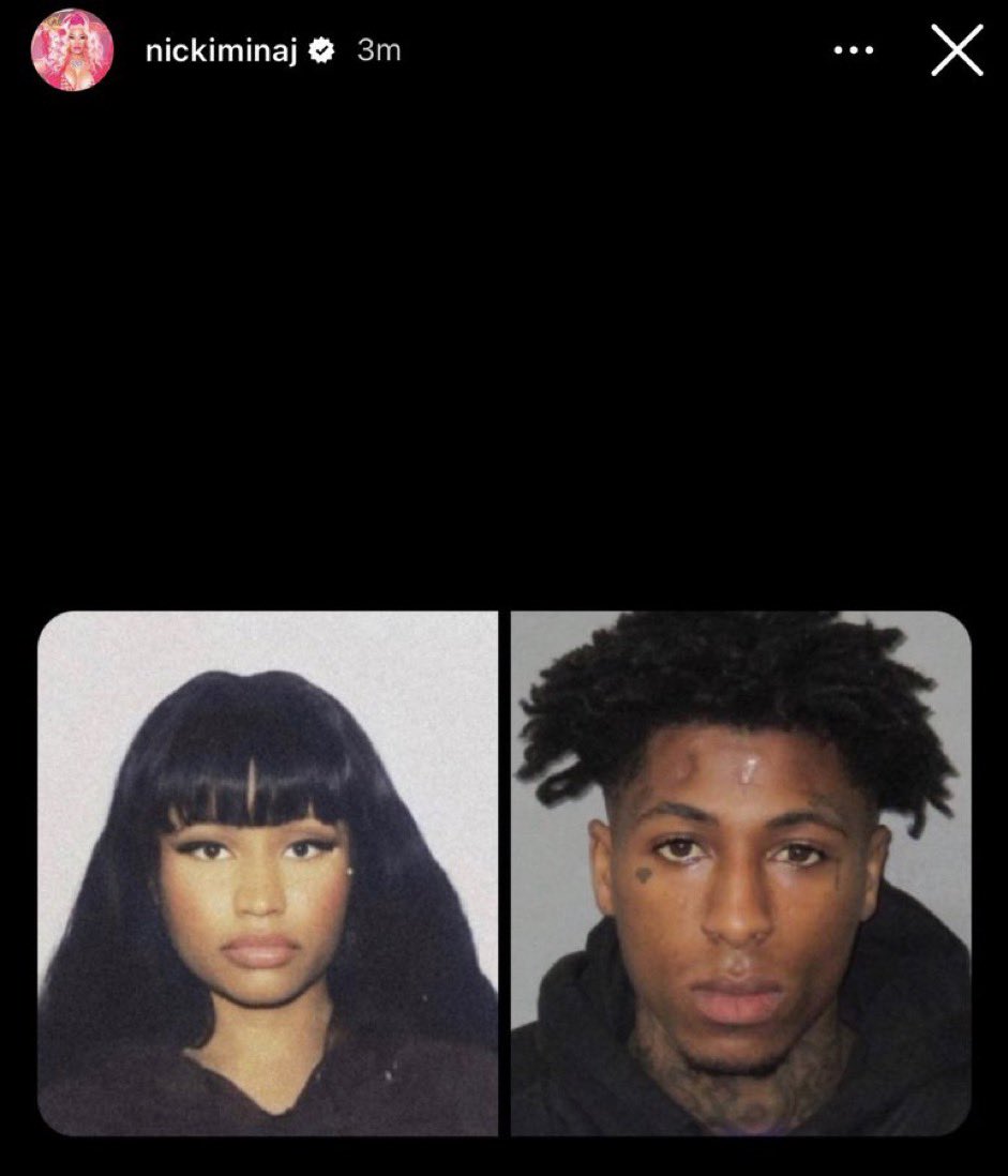 Nicki Minaj posts her and NBA YoungBoys mugshots🤔