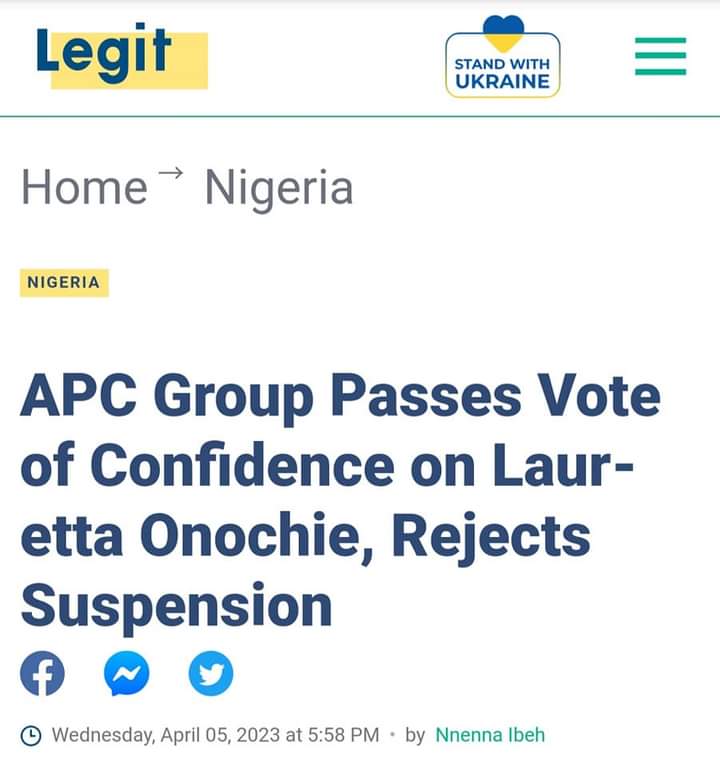 Destinyonyebike's tweet photo. The Orogun Mace Rustler's Instigated 'Kangaroo Suspension Of Ma'am Lauretta Onochie @Laurestar From APC @OfficialAPCNg Has Turned To Be His Own Albatross. Even People Within His Team Warned Him Against Starting This Fight, But He Did Not Listen. 😜😂😂
#Progressive_Mindset https://t.co/DaM0NIDL6Y