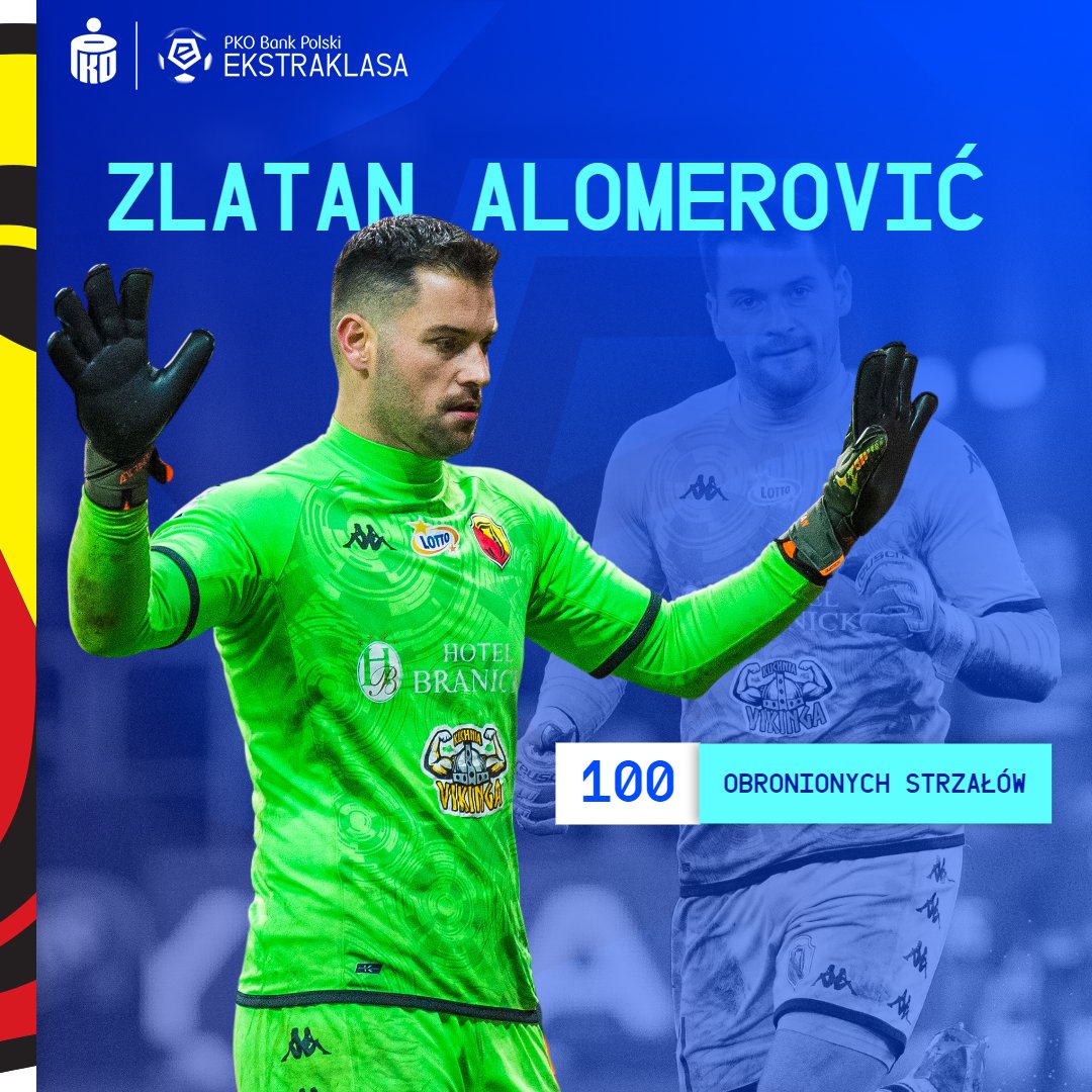 Pierwszy bramkarz w sezonie z trzycyfrową liczbą obronionych strzałów ⛔️

🤝 <a href="/Jagiellonia1920/">Jagiellonia Białystok</a> <a href="/ZlatanTheGoali/">Zlatan Alomerovic</a>