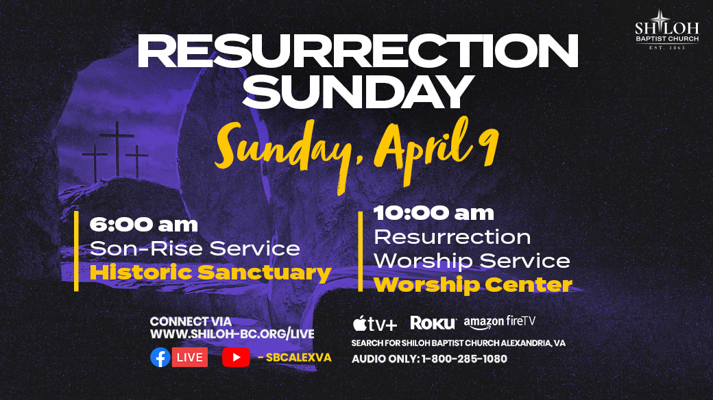 SBCAlexVA's tweet photo. Celebrate Resurrection Sunday at Shiloh!
#ResurrectionSunday #Easter #EasteratShiloh #sbcvalive https://t.co/dDgZsiQtlK