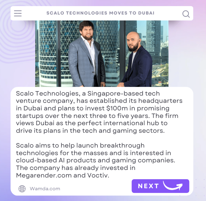 Acquisition upon acquisiton!
Welcome to this week's Viaka Digest for Apr 1-Apr 7

Savvy Games Studios acquires Scopely for $4.9B 👾

Shaker invests in cashew 📱

Scalo Technologies moves to Dubai 🏙

#viaka #startups #mena #menastartups #bnpl #saas