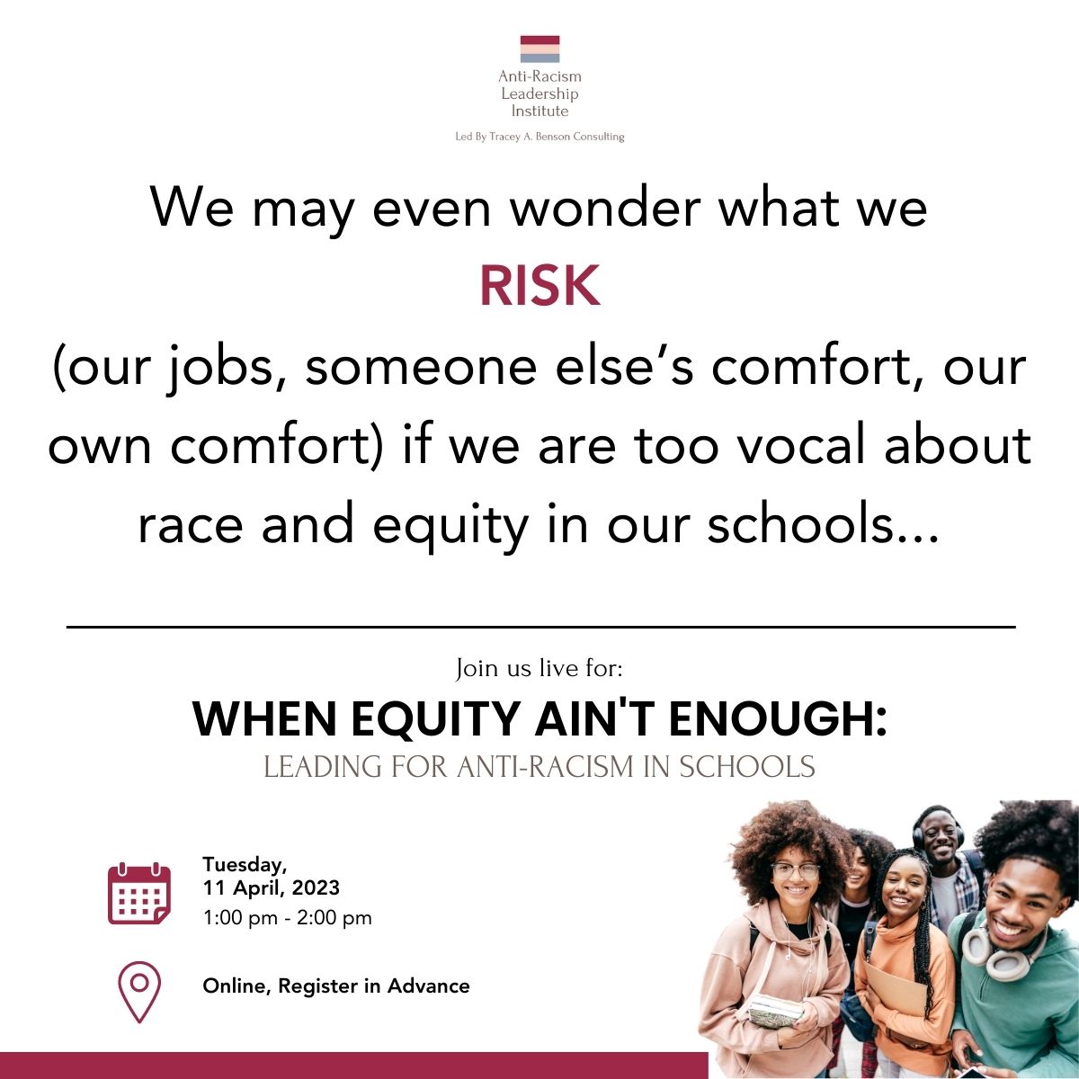 Are the concerns about race talk in schools well-founded? Can we get past this fear of having important conversations about race in schools? Let's find out. REGISTER HERE: bit.ly/3TQR1Se
#antiracisteducation #equityineducation #antiracism #equity