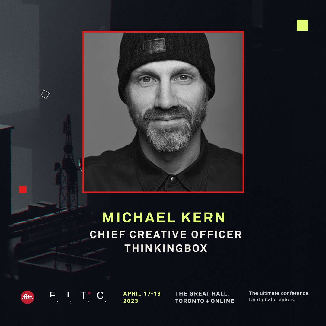 FITC's tweet photo. FITC Toronto 2023 is a bit more than a week away, and the countdown is on! 
You'll hear from speakers like @LiamThurston @jessicahische @thekerrrn @ali_phi. Use discount code “twittervip” at checkout to save on in-person tix and online, here: https://t.co/FVVwq3n8cv ! https://t.co/C80wiEjBm4