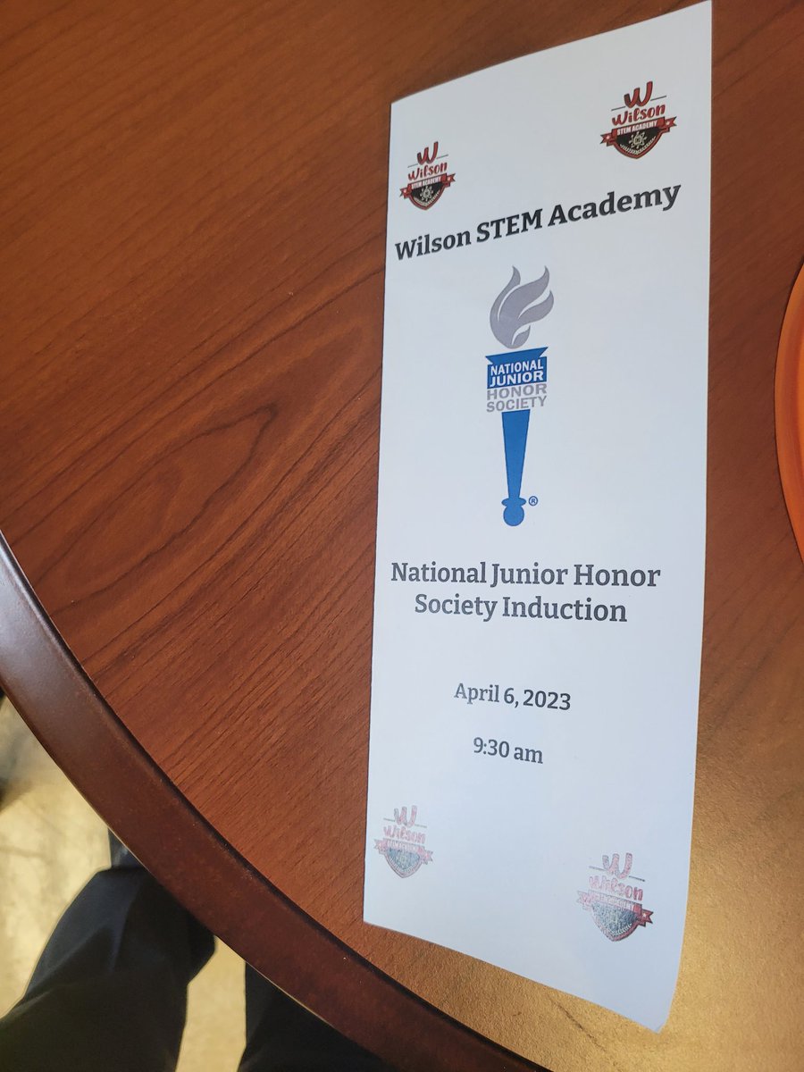 WilsonStem's tweet photo. So proud of all our @WilsonStem  scholars inducted into the National Junior Honor Society this morning. @CharMeckSchools https://t.co/0tOgTIdi11