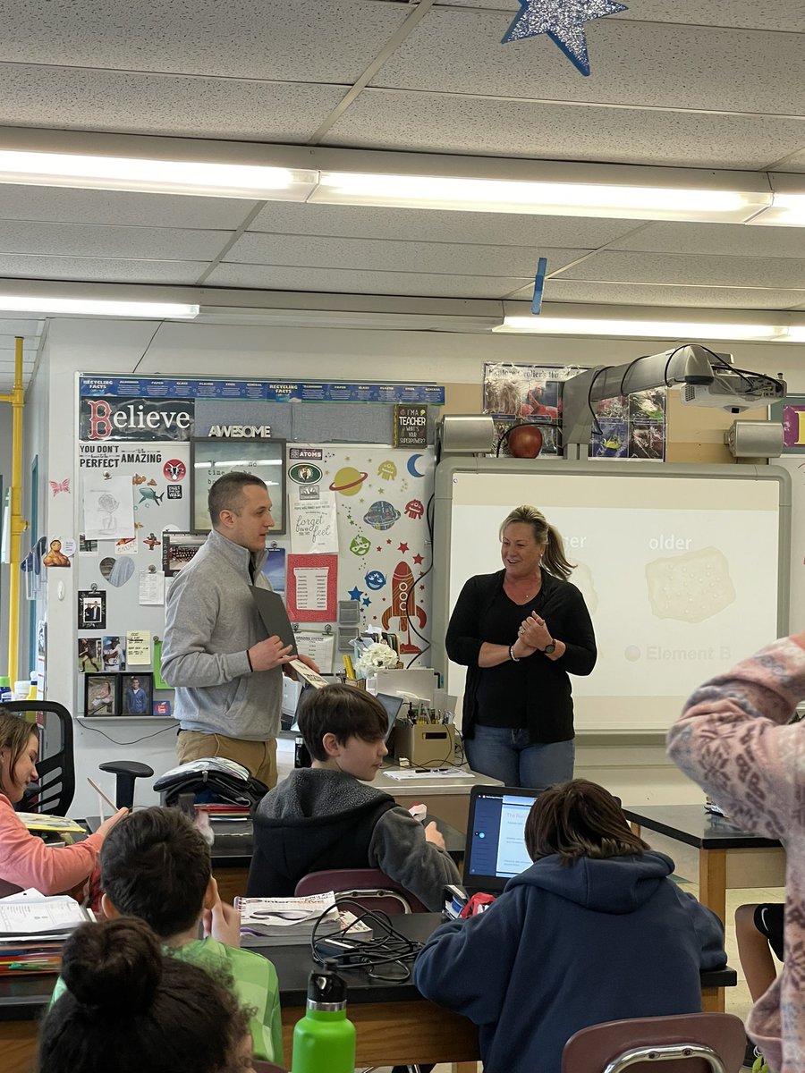 principalWMS's tweet photo. Congratulations to Mrs. LeVangie- who was chosen as our Amazing teacher this month! Her students all surprised her with a giant celebration. Thank you for all that you do! @khsandler @gmferrojr @WH_Super @mrs_thornton678 https://t.co/Mjlmvzn96G