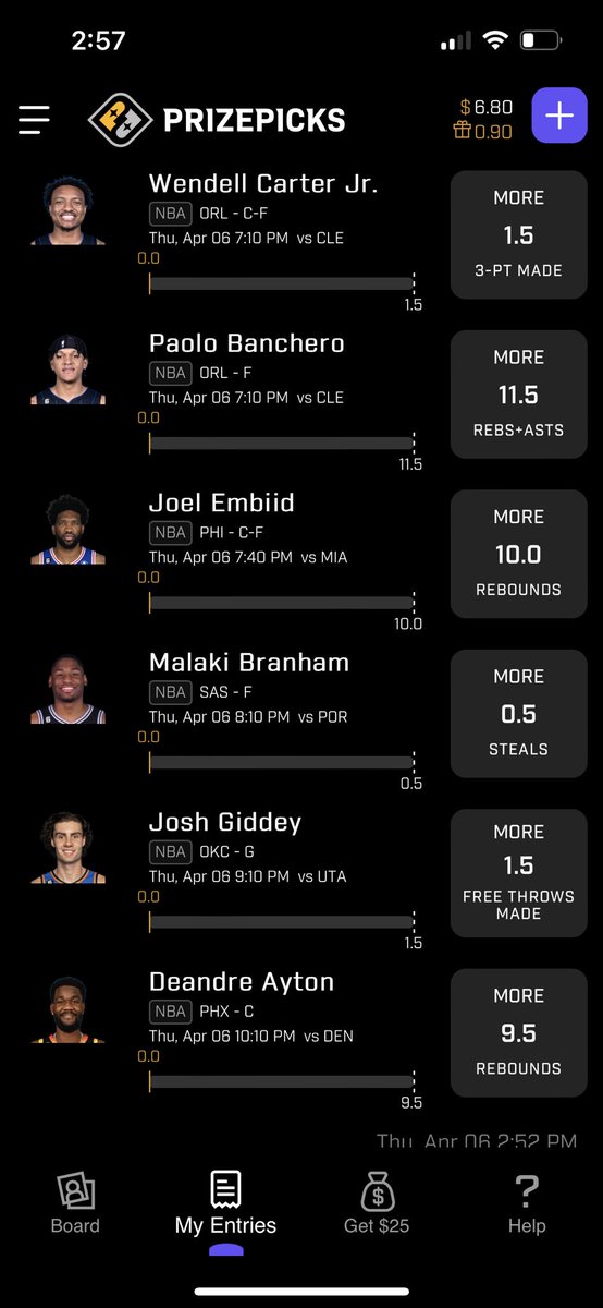 DariusSunnyd90's tweet photo. My picks for today on this Thirsty Thursday a small slate but I was able to find a few plays😎 #GamblingTwiiter #NBAPicks #prizepicknba #LetsGo #moneymoves #acheck #FreePicks #amission #inmyzone #paperchaser #turnup #thirsttrap #ThirstyThursdays https://t.co/zBvyk4JbfA