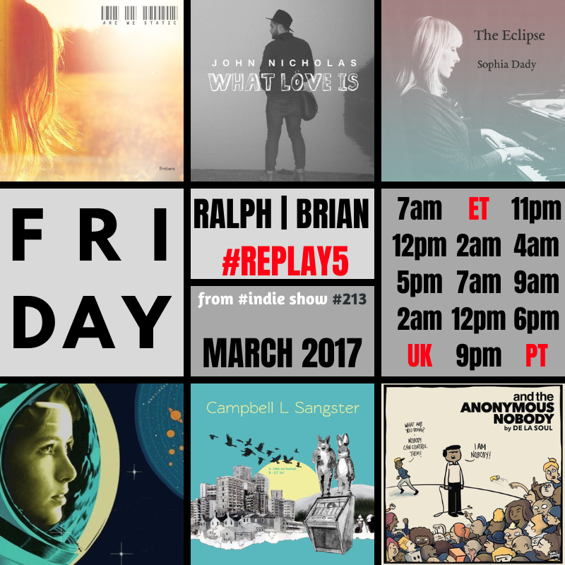 ▂▂▂▂▂▂▂▂▂▂▂▂▂▂
Ralph/Brian @fruitbatwalton

EP #213 │ 2017 #REPLAY5

🔊 🆃🆄🅽🅴 & ENJOY 

🔴 @AreWeStatic
🔴 John Nicolas
🔴 @SophiaDady
🔴 @theclearband
🔴 @leinsangster
🔴 @WeAreDeLaSoul

on #🆁🅺🅲 📻 radiokc.fm
▂▂▂▂▂▂▂▂▂▂▂▂▂▂