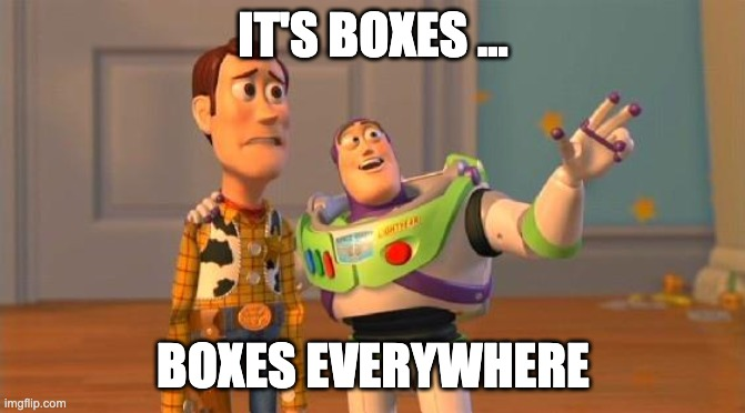 therufa's tweet photo. Frontend is so exhausting.. it's boxes and pain https://t.co/IsDmwFoU0u
