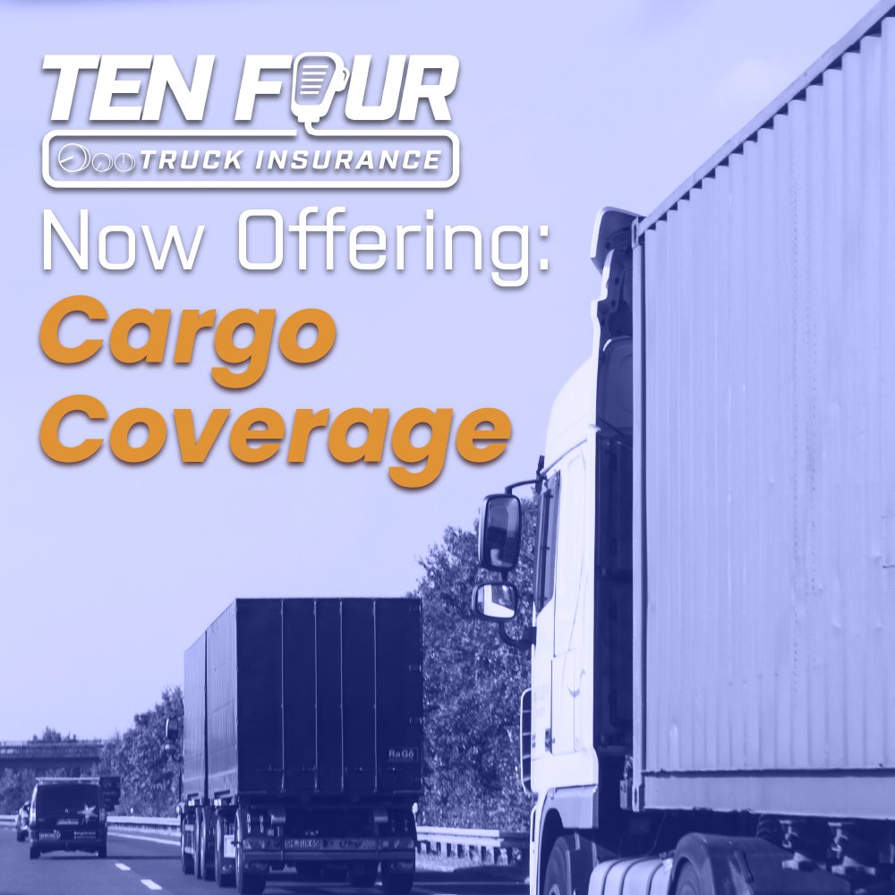 tenfourins's tweet image. We are proud to announce our Cargo Coverage! No longer worry about the goods your transporting: we’ve got you covered.
#truckinsurance #TenFourIns #cargocoverage