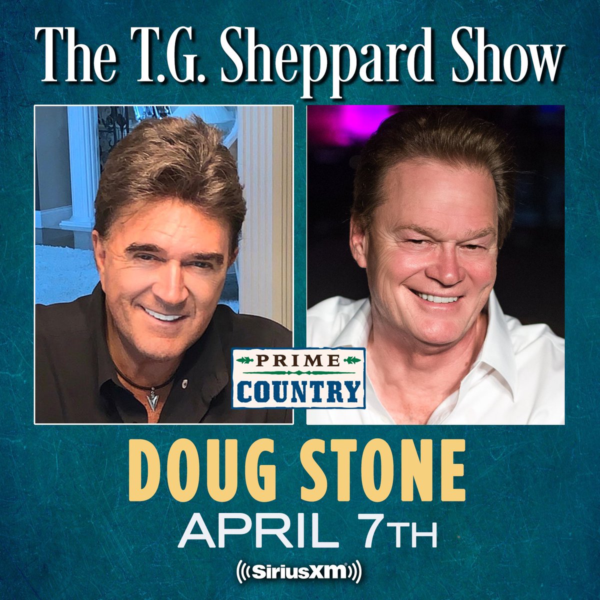 Don’t miss The TG Sheppard Show with this weeks guest Doug Stone on Prime Country (Channel 58)! Make sure to tune in on Prime Country at 3pmET/2pmCT on Friday. Hear it again Saturdays 12amET and on Wednesdays 12pmET. @dougstonetour