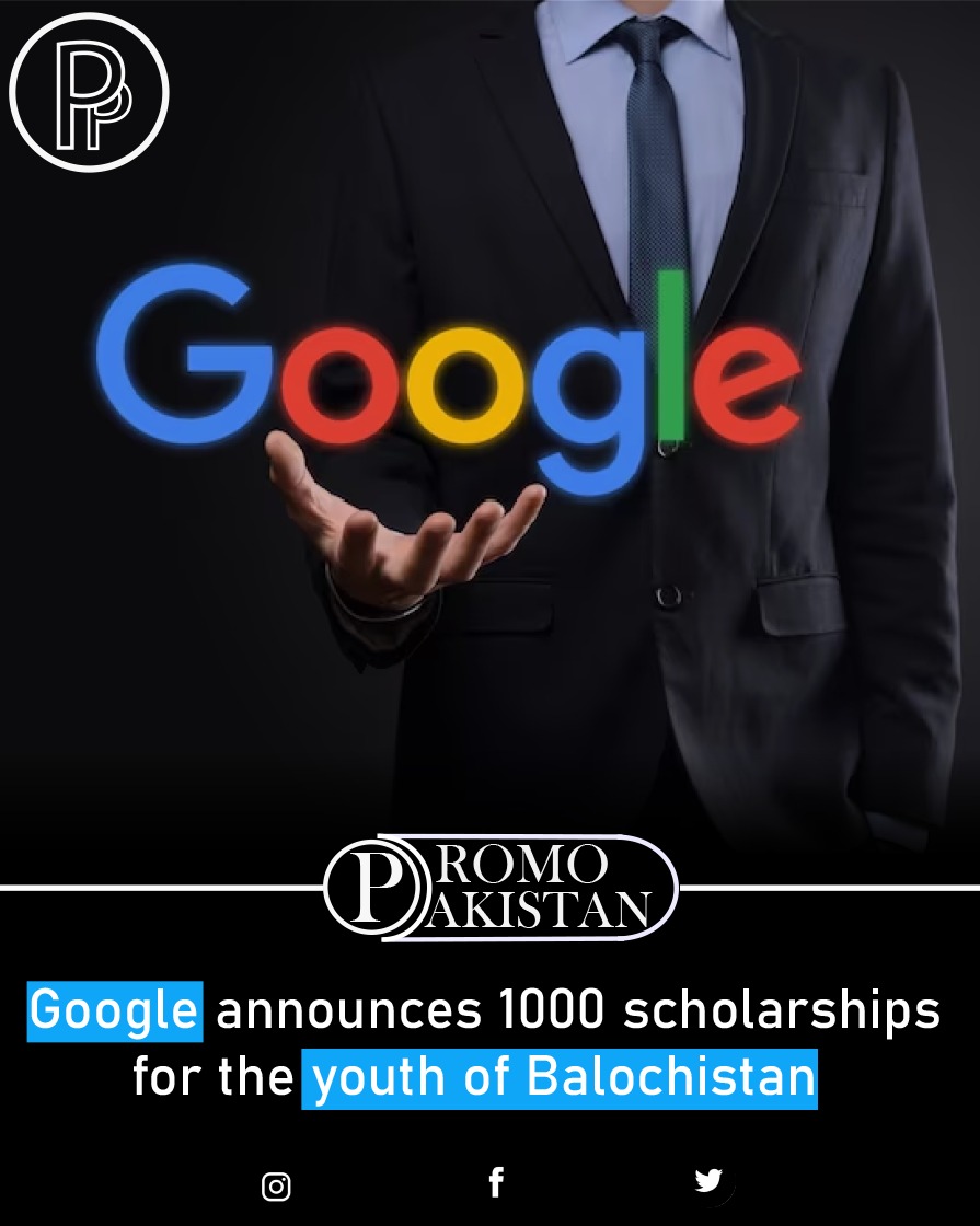 PromoPakistan's tweet photo. Google has announced to give 1000 scholarships to the youth of Balochistan.

https://t.co/3U2nV7RjyG

#promopakistan #Balochistan #Google https://t.co/17QLGvQCln