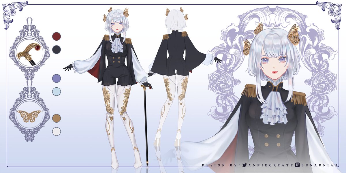 lunarnia_'s tweet photo. character design + reference sheet comm

#Vtuber #characterdesign https://t.co/5hZ9a2Y1Fk