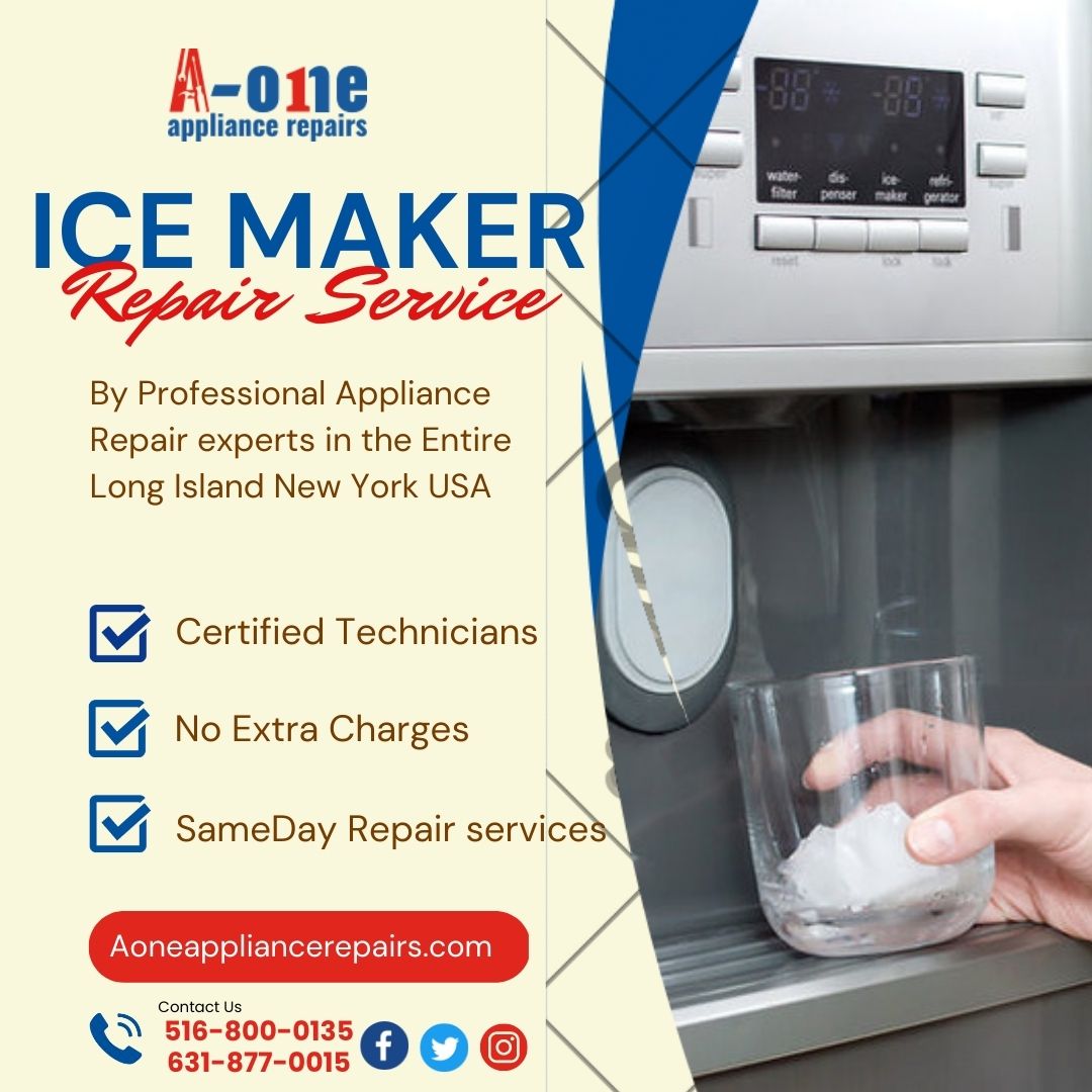 aoneappliance's tweet photo. If your #Ice Maker stop working Contact #AOneApplianceRepairs for your Ice Maker repair instead of waiting for a generic technician or learning too late that they can’t fix your machine.

Call us: (631) 965-1243, (516) 513-5017
Visit: https://t.co/iCwLHEzVim https://t.co/umLimBO8Sb