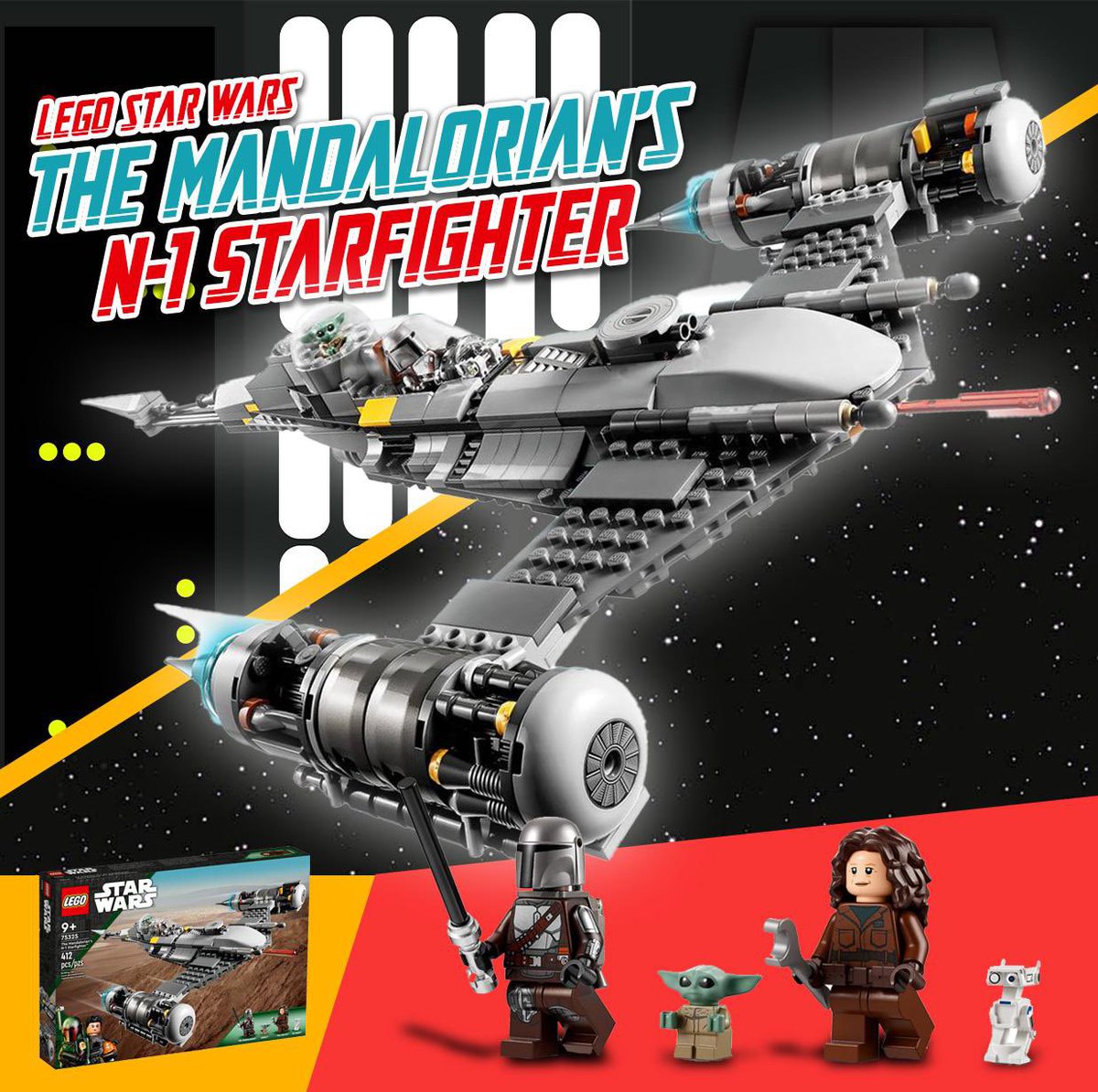 #TheMandalorian’s N-1 Starfighter can be yours in #Lego form right now!

Click here 👉 ee.toys/0VZ509

#StarWars #Mandalorian #DinDjarin #Grogu #FreeProduct #iCollectAtEE #EntertainmentEarth #Affiliate #Ad