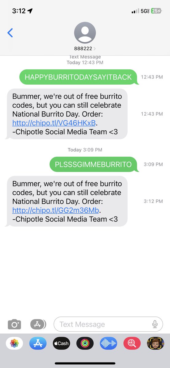 amben04x's tweet photo. @ChipotleTweets WHY 3 MINS LATER 💔 https://t.co/Qw7hlWeDKH