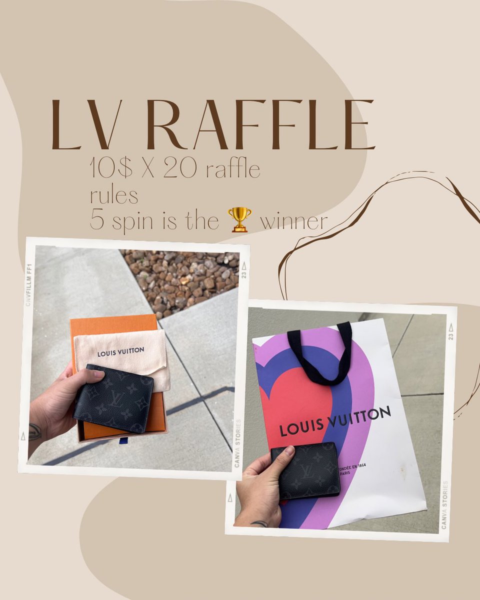 Lmk if anyone wanna join da raffle