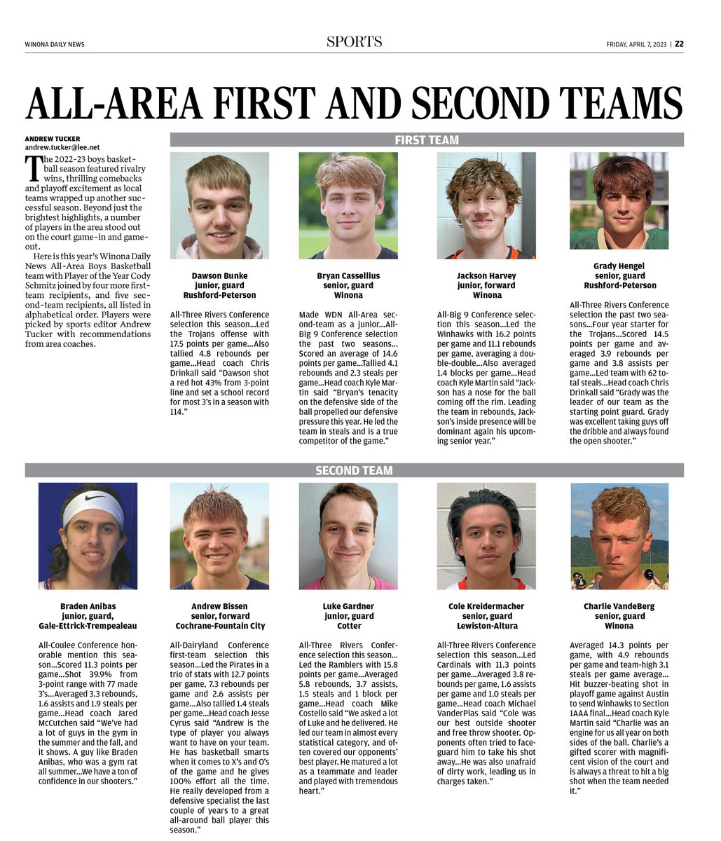 Andrew Tucker (@andrewjtucker16) on Twitter photo The WDN's All-Area boys basketball team is out as G-E-T's <a href="/CodySchmitz_/">Cody Schmitz</a> was named Player of the Year in a story online now and Jared McCutchen earned Coach of the Year in a story tomorrow morning. Our All-Area team story will be up in about a half hour all 3 will be in print Fri. The WDN's All-Area boys basketball team is out as G-E-T's <a href="/CodySchmitz_/">Cody Schmitz</a> was named Player of the Year in a story online now and Jared McCutchen earned Coach of the Year in a story tomorrow morning. Our All-Area team story will be up in about a half hour all 3 will be in print Fri.
