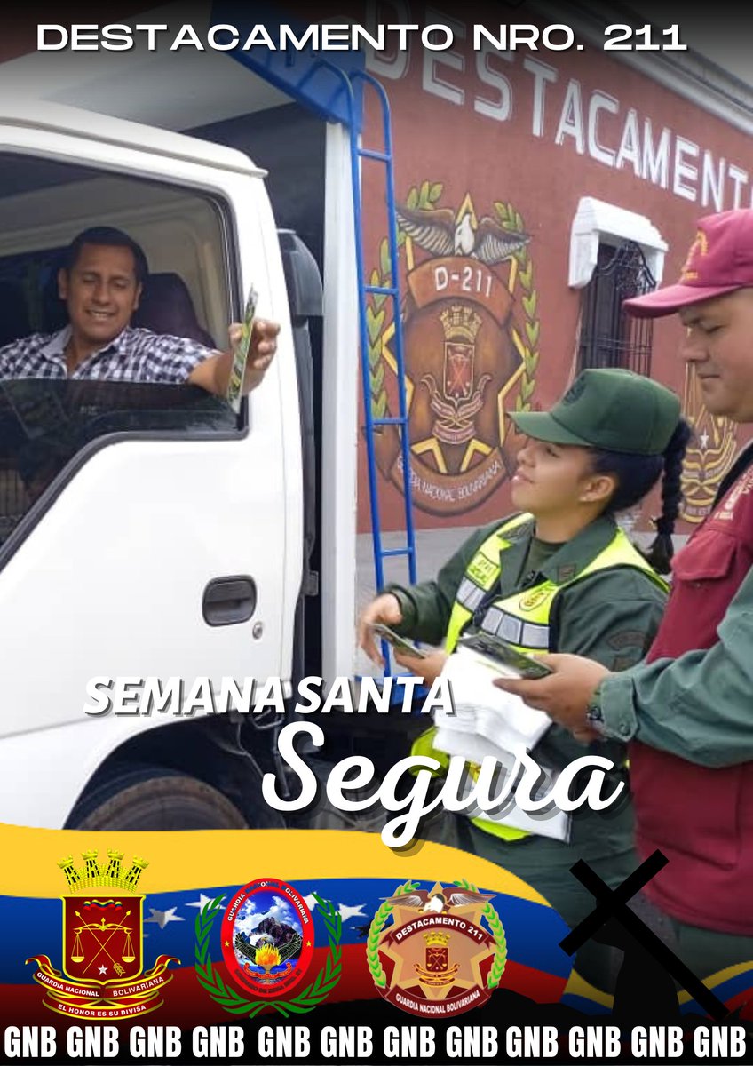 GNB_tachira's tweet photo. En cada rincón de Venezuela se encuentran nuestros centinelas carrubio garantizando la Seguridad y Tranquilidad en esta Semana Santa Segura 2023.

#SomosGNBGuardianesDelPueblo
#ElEsequiboEsVenezuela 
.@GnbGaranteDePaz https://t.co/WoLPK35boU