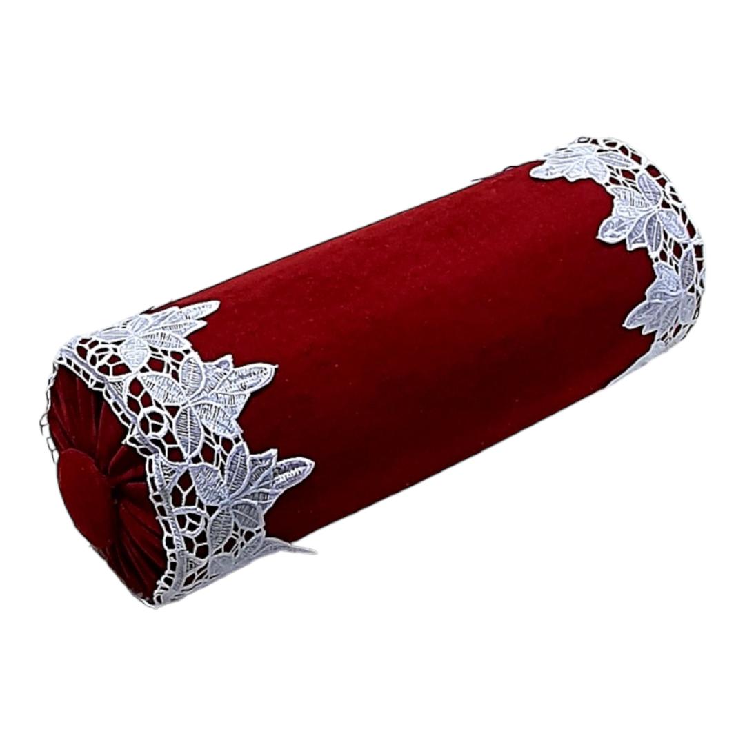 Domowe DekorRacje on Twitter "Decorative Bolster Pillow, Dark Red Wine