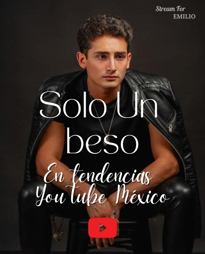 streamforemilio's tweet photo. 💋||Tendencia SUB en YouTube 

Para mostrar nuestro apoyo hacia "Solo Un Beso" y hacerle promoción, planemos que el video oficial entre a tendencias en YouTube. No será una tarea fácil, pero lo podemos intentar, necesitamos unirnos como fandom. ¿Nos ayudan? 

#EmilioOsorio https://t.co/LEudkarGgD