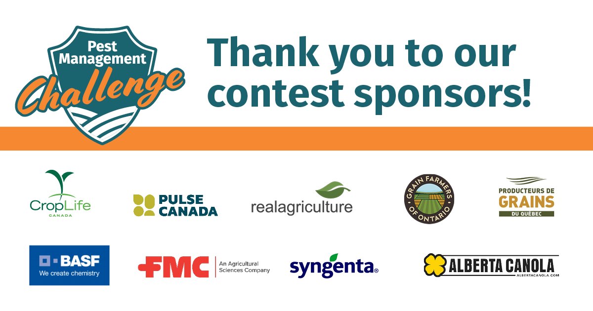 protectyourland's tweet photo. We've wrapped up our #PestManagementChallenge contest.
Special thanks to all our #CdnAg sponsors. https://t.co/M6W5ehYWZQ