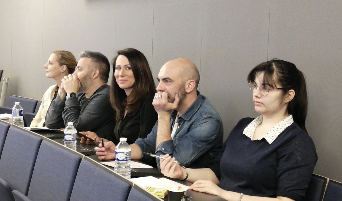 nlidija's tweet photo. Clap de fin! 🔥 4 jours d’hackathon avec @AdobeFrance et nos étudiants de 5e année en création &amp; design de l’@IIMparis ! Challenge à relever : créer une expérience immersive pour un musée. Bravo à toutes et à tous pour cette incroyable semaine!  👏 @fritz_c https://t.co/y9dJUubG6a