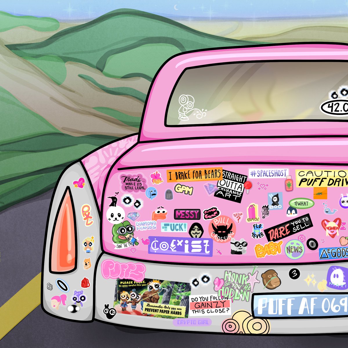 gettles's tweet photo. "OMW"
PUFFS 2023

airdropped 9/10 editions to new @pixelpuffss 💖
today: last edition goes to one of you

tag a few ppl + like to enter
comment a pic of ur puff for extra entry
picking tonight 🙇‍♀️ https://t.co/uhKvWac6YR