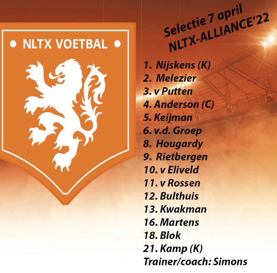 Morgen, 7 april, spelen we in het #Bukostadion van <a href="/telstar1963nv/">Telstar 🦁</a> tegen een 25+team van <a href="/Alliance22/">SV Alliance '22</a> .
Het belooft een mooie avond te worden. <a href="/telstar1963nv/">Telstar 🦁</a> bedankt voor de ontvangst!
Een mooie lokatie om aandacht te vragen voor #orgaandonatie.