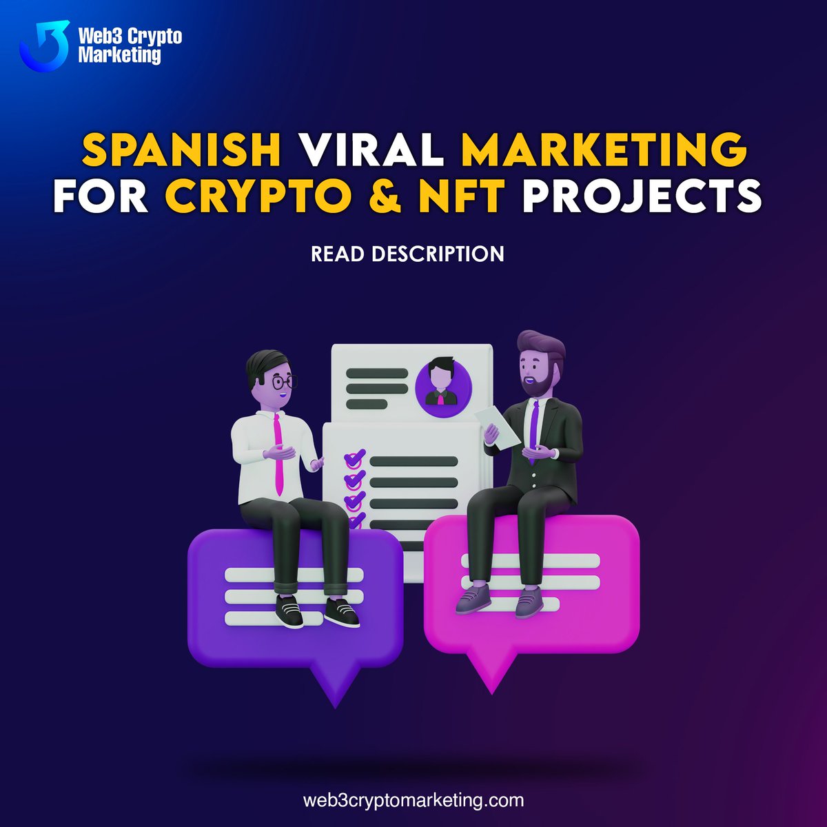 Web3CryptoMktg's tweet image. Spanish Viral Marketing For Crypto &amp;amp; NFT Projects.
#TwitterMarketing #MassDMService #SocialMediaGrowth #cryptomarketing #criptomundo #crypto #criptomercado #ol #criptomonedas #cryptowallet #criptoinversion #cryptocurrency #criptoinfo #bitcoinespa #criptodivisas #bitcoin #mone