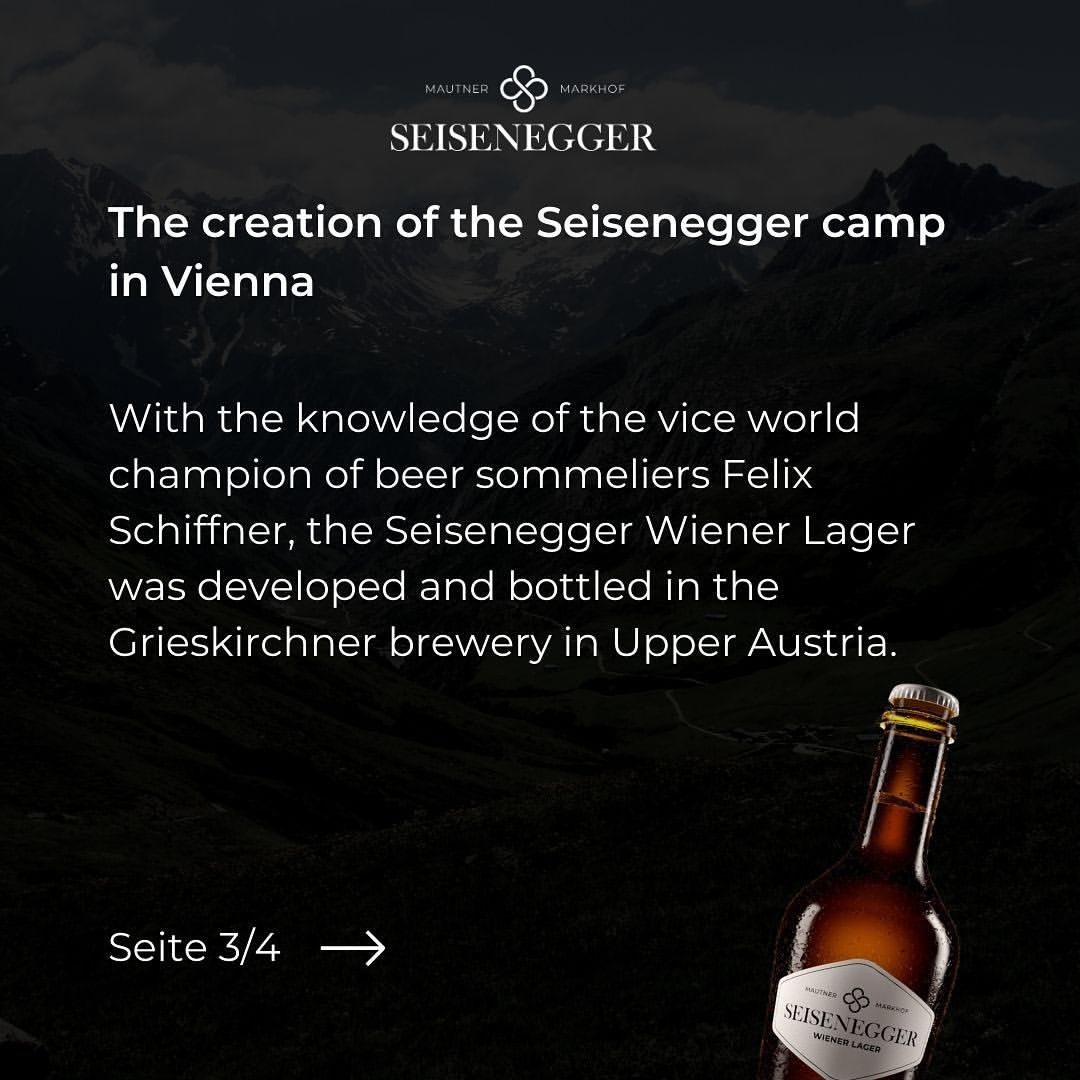 SeiseneggerBier's tweet photo. Indulge in the roval taste of Seisenegoer. 🍻
The Beer of Emperors, presented by the esteemed brewing dynasty of Mautner Markhof
https://t.co/3q1zPAPYRC https://t.co/v22q7wOidk
