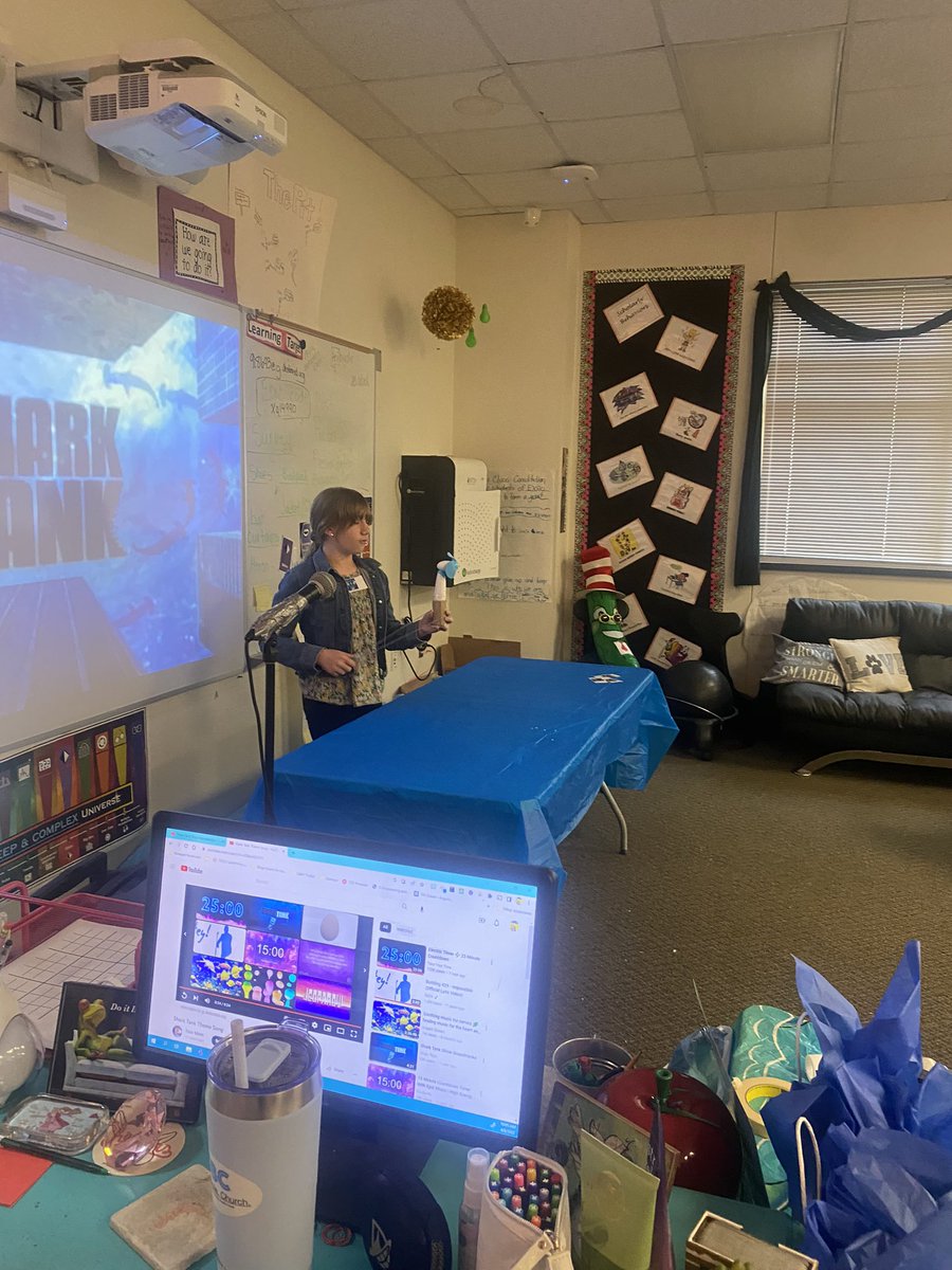 So 5th Grade EXPO Shark was AMAZING! Thank you to all the sharks that took time out to be a “shark “ !Special shout out to <a href="/mcnairan3/">Andi McNair #ameaningfulmess</a> for driving from Waco ! The S’s worked through knowing equity, profit margin, break even points &amp; had productive struggle! @MrsCritton <a href="/amyharp327/">Amy Harp</a>