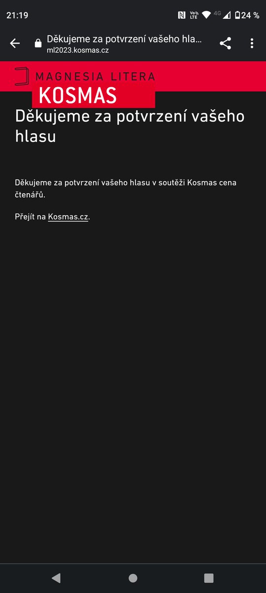 LenkaRode's tweet photo. @Chmee2 Máte to tam! Kniha je boží, už má své čestné místo u synátora v knihovně ✌️😊 https://t.co/gfvrAKeG1c