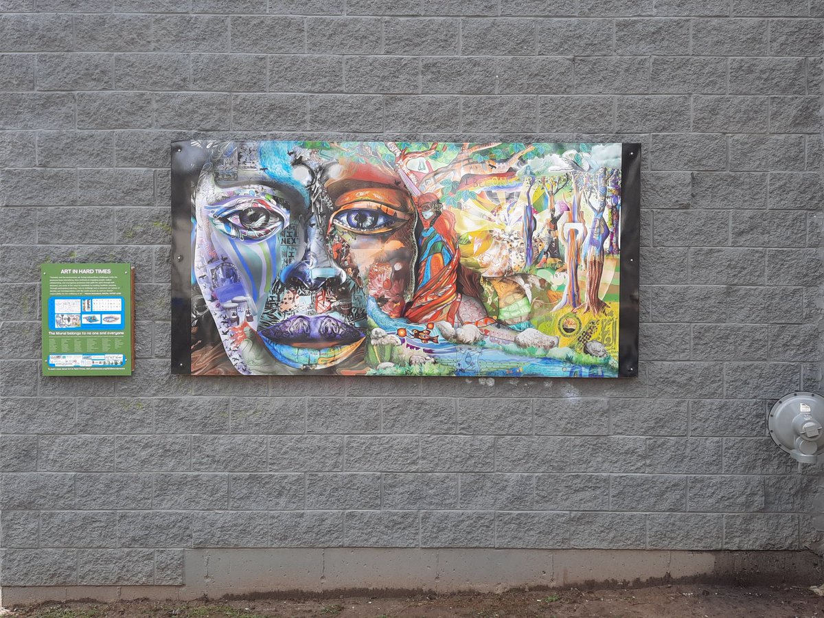 Resilient Art in Hard Times makes triumphant return to Wellington Plaza River Trail.The mural belongs to no one and everyone.