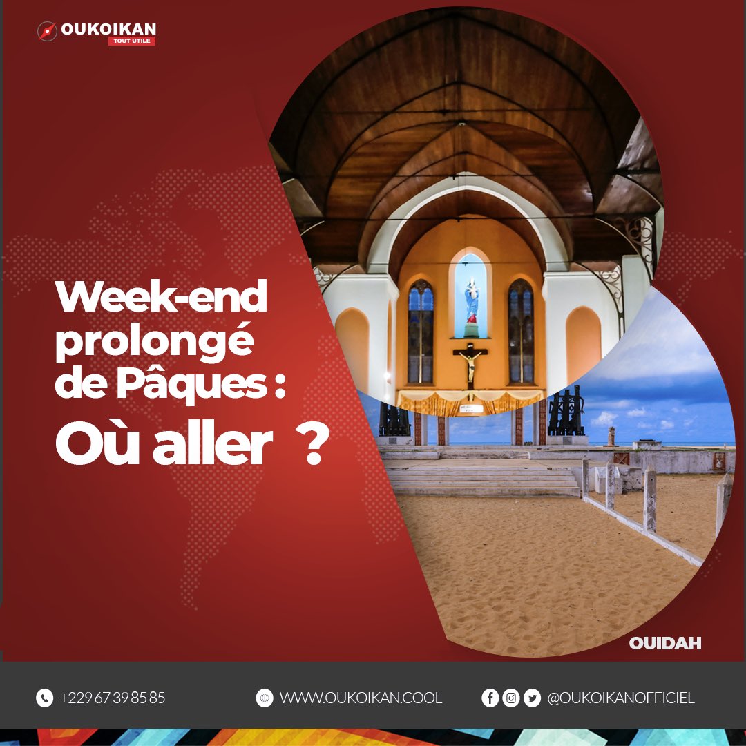 oukoikan's tweet photo. Les destinations attrayantes pour le Week-end prolongé de Pâques.

Étape 02 : On met les voiles sur Ouidah, la cité historique du Bénin.

#oukoikan #visitbenin #decouverte #trip #weekend #ouidah #pâques #benin #voyage #tourism #detente #virée https://t.co/MsB8q9Zmiz