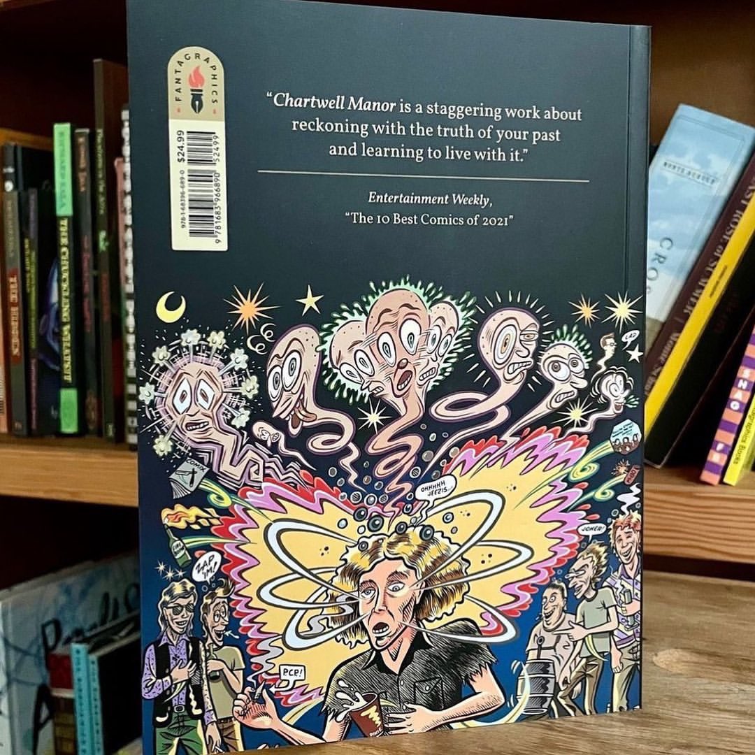Experience the captivating & cathartic story of #ChartwellManor📚 in its new paperback edition! 🌟 Praised by @entertainmentweekly & @publisherswkly, don't miss this powerful journey! Secure your copy now ➡️ fantagraphics.com/collections/ne… ⬅️ & share your reviews! 🙏🌍😊 #glennhead