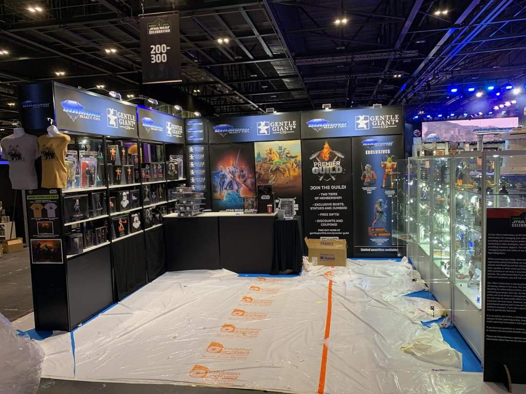 MitosGalaxiaSW's tweet photo. Todo listo en el booth de #GentleGiantLtd y #DiamondSelectToys
#StarWarsCelebration #StarWarsCelebration2023 #CollectGGLTD @CollectDST @GentleGiantLTD https://t.co/X09YumR9pl