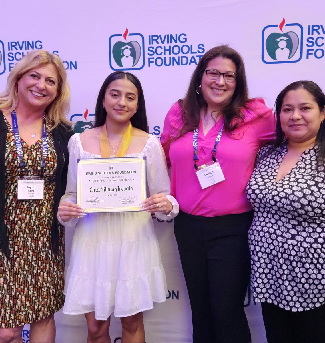 Ingrid (@ingridirvingisd) on Twitter photo Congratulations to Ema Rivas, future business major at UTA, for winning the Angel Flores Scholarship! You make us proud! <a href="/IISDFoundation/">Irving Schools Foundation (ISF)</a> Congratulations to Ema Rivas, future business major at UTA, for winning the Angel Flores Scholarship! You make us proud! <a href="/IISDFoundation/">Irving Schools Foundation (ISF)</a>