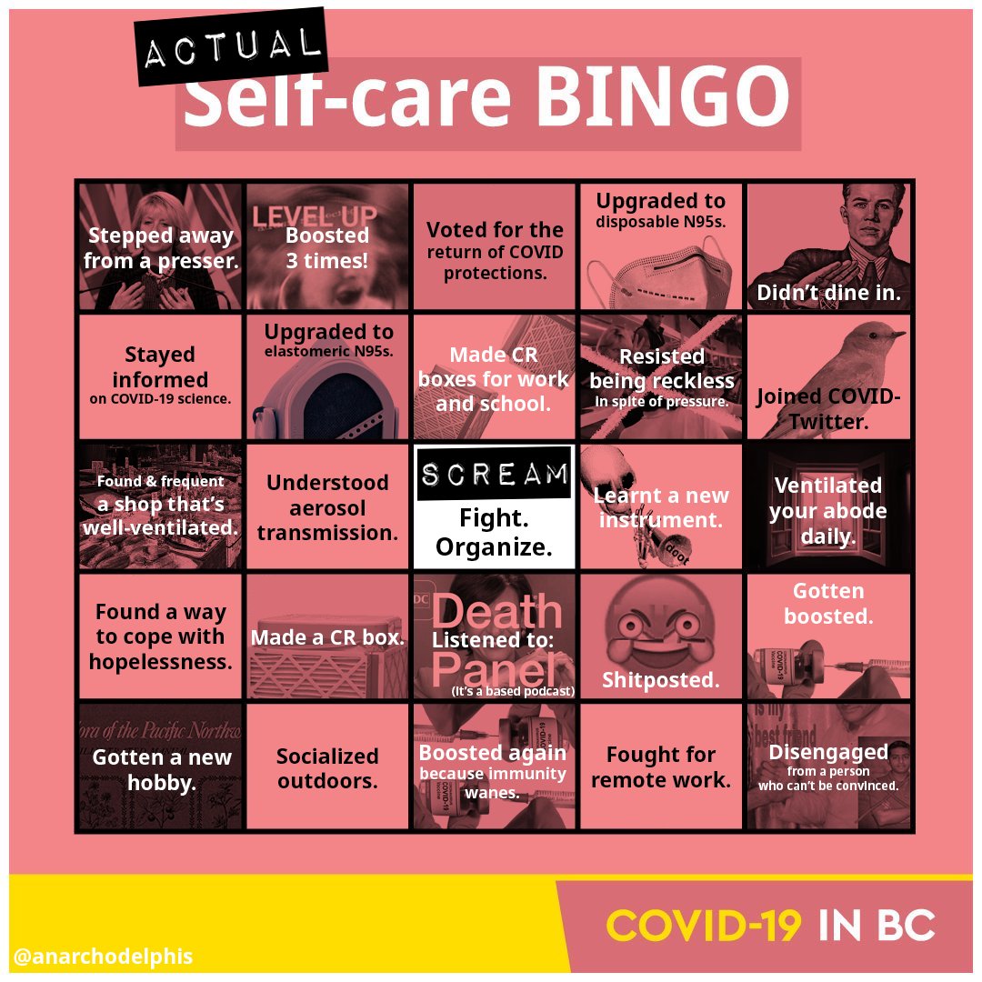 This is #COVIDAwarenessWeek.

If Doc and Dix are going to announce a '''de-escalation''' of masking in healthcare facilities, today, it's intentional.

Don't let this demoralize you.

Let it radicalize you into becoming a more ardent advocate against ableism and for #NPI.