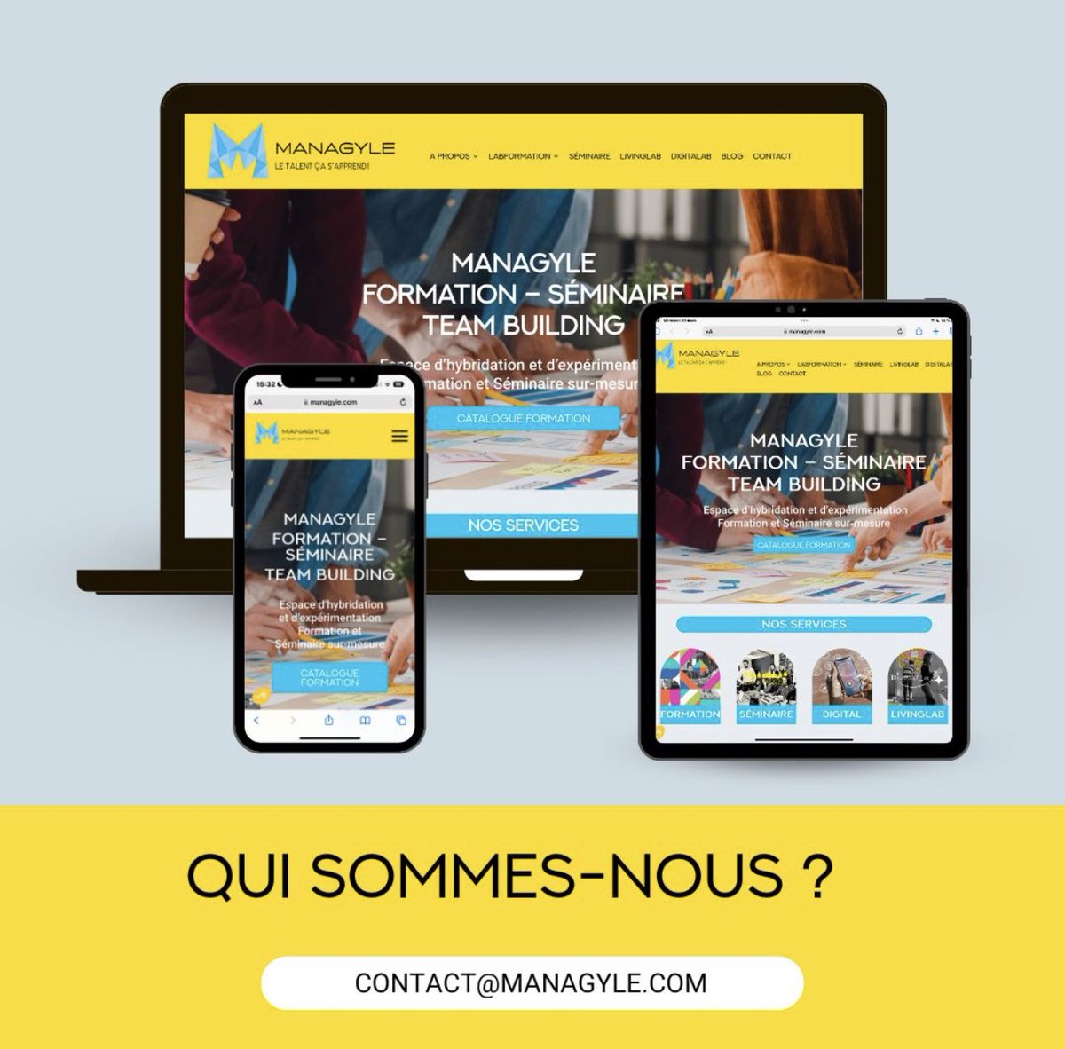 managyle's tweet photo. Welcome on board !
Un lieu pour de former :
La Croix Perrine x Managyle 
#TerritoireApprenant #SoftSkills #BtoB #centreformation https://t.co/M8zx8UcbLe