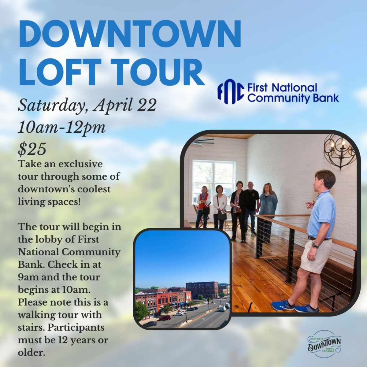The Downtown Development Authority is proud to present the 2023 Loft Tours!
Tour some of downtown’s coolest living spaces including private residences, rental units, and future homes. Check out urban living at its finest! Info and tickets: bit.ly/3Ugpv0D