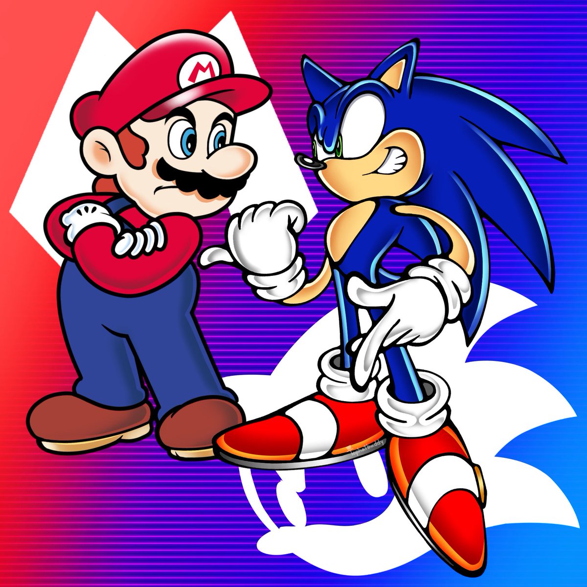 is this relevant? #SonicTheHedgehog #SuperMarioBrosMovie #SuperMarioBros #sonicfanart #mariofanart