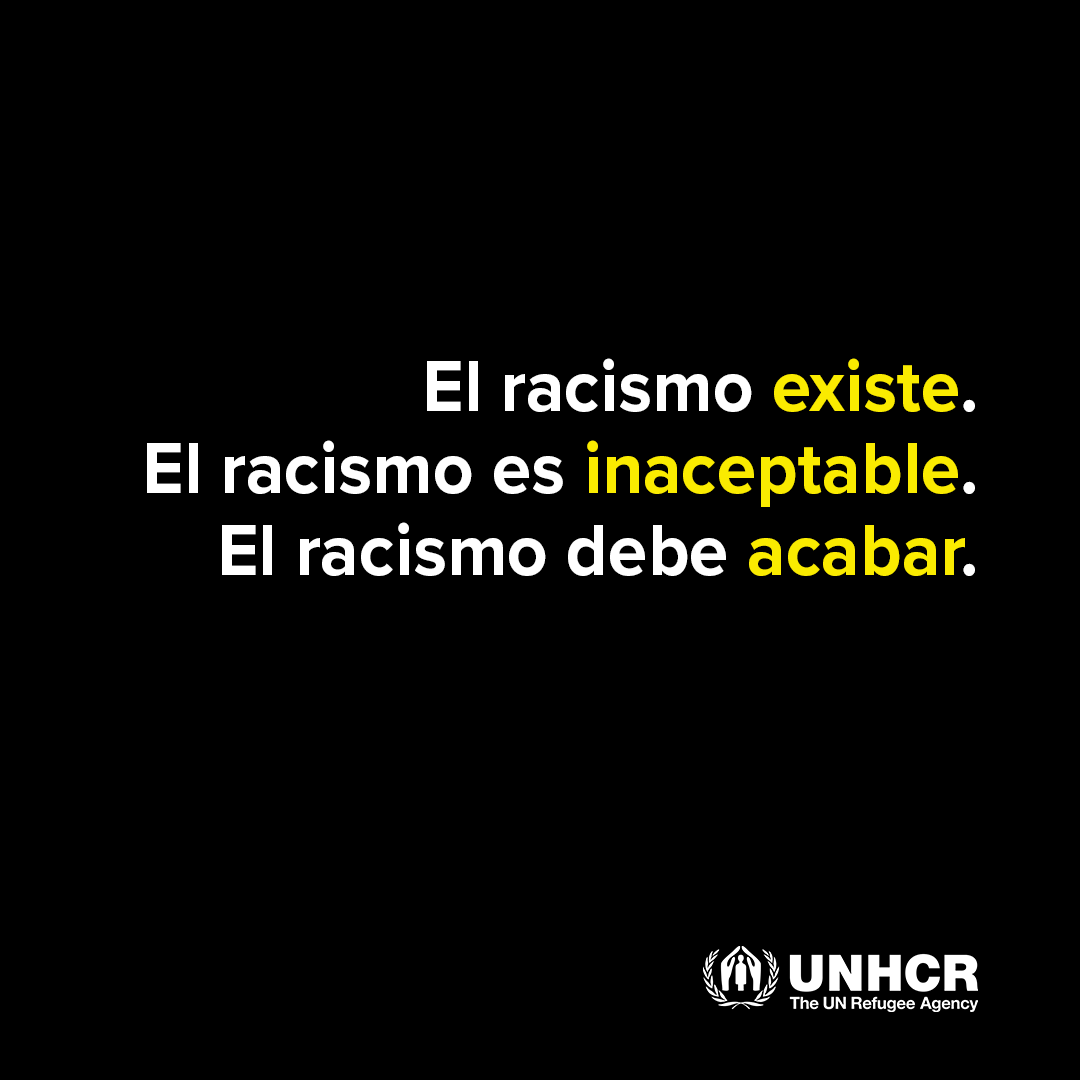 El racismo es una grave amenaza a la vida, la dignidad y los derechos humanos. El racismo y la xenofobia son inaceptables. Todos debemos ayudar a construir un mundo libre de discriminación, odio y violencia. #DefiendeLosDerechosHumanos y #CombateElRacismo