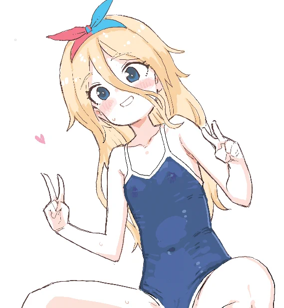 > 透明スク水着た宮南ひかり #odaibako_konigstigerchan  