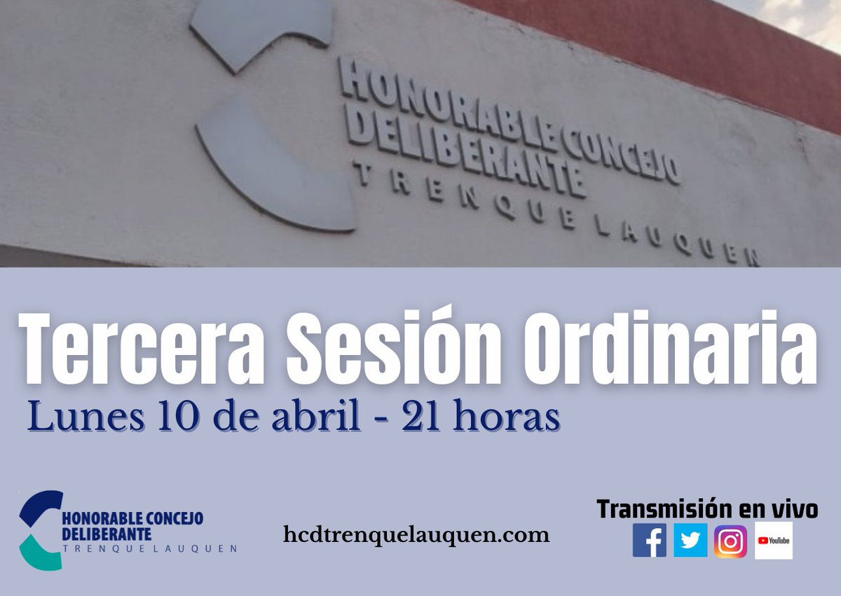 hcdtl's tweet photo. PEDIDO POR EL ESTADO DE LA RUTA NACIONAL 33, LA “LEY LUCIO” Y RECLAMOS AL EJECUTIVO MUNICIPAL, LOS TEMAS DESTACADOS DE LA 3ra. SESIÓN ORDINARIA 
https://t.co/gvXzDcaVq9 https://t.co/UsCyFmkWbo
