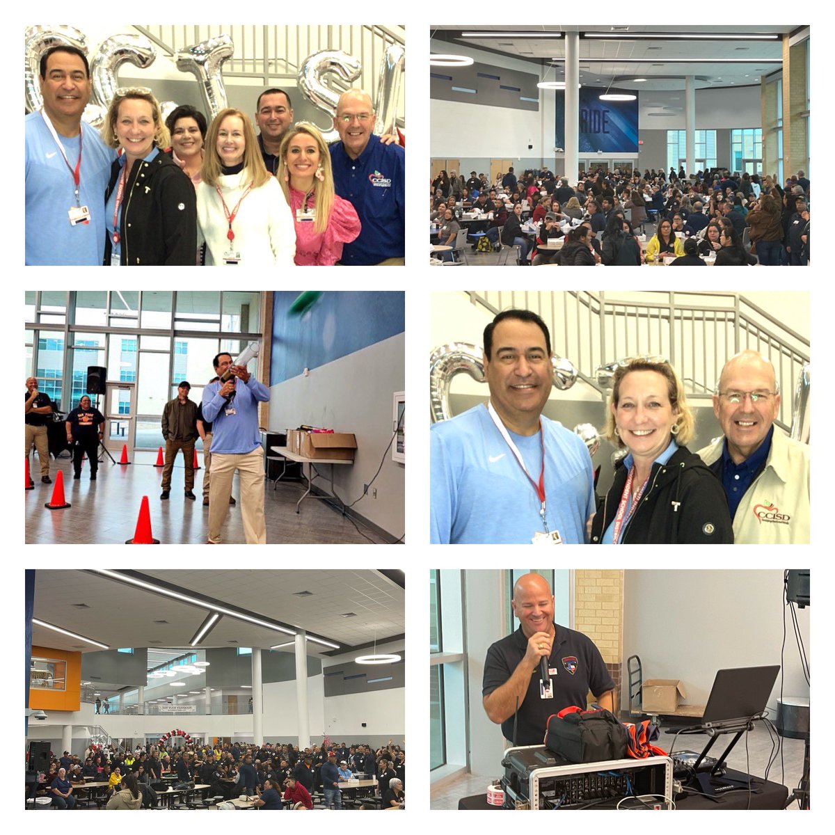 Fun times with our CCISD Support Services Staff.  So thankful for our bus drivers, food service, custodians, maintenance, and police officers.  #CCISDProud
