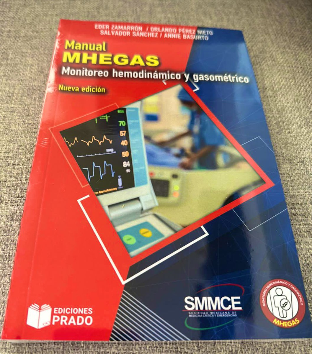 OrlandoRPN's tweet photo. Gánate un Manual #MHEGAS de Monitoreo Hemodinámico y Gasométrico 🫀 💉 🩸
Contesta adecuadamente la siguiente Trivia:
Paciente con accidente automovilístico (copiloto) con Trauma Cerrado de Tórax y Abdomen, TA 70/50 mmHg, FC 145 lpm, llenado capilar 10 s, ECG 9 pts, solo cuenta con USG con Sonda Lineal, yugular de 2 mm de diámetro ap con variabilidad respirofásica, deslizamiento pleural +, líneas B bilaterales. No marca el oxímetro de pulso. Equimosis en cuadrante superior derecho del abdomen y a la palpación de se encuentra distensión y rigidez muscular.
1) qué Tipo de Choque Presenta el Paciente?
2) que fármaco y dosis utilizaría inmediatamente?
3) cómo mejoraría la perfusion tisular de este paciente?
4) cuál sería el tratamiento resolutivo?
5) sigue a @vm_aventho, @ederzamarron y @ediciones_prado
El ganador será quien mejor conteste y con justificación bibliográfica actualizada 📕, si es de otro país, le regalaremos el Curso #MHEGAS OnLine 💻
Se definirá al Ganador el próximo Domingo, Éxito!
#SMMCE #AVENTHO
