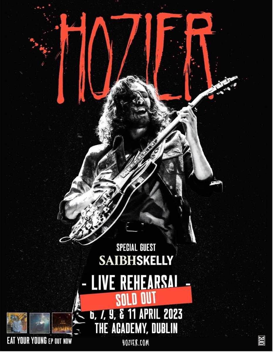 First show back for @Hozier tonight in @academydublin! First of many sold out gigs. Support @saibhskelly1 #unrealunearth