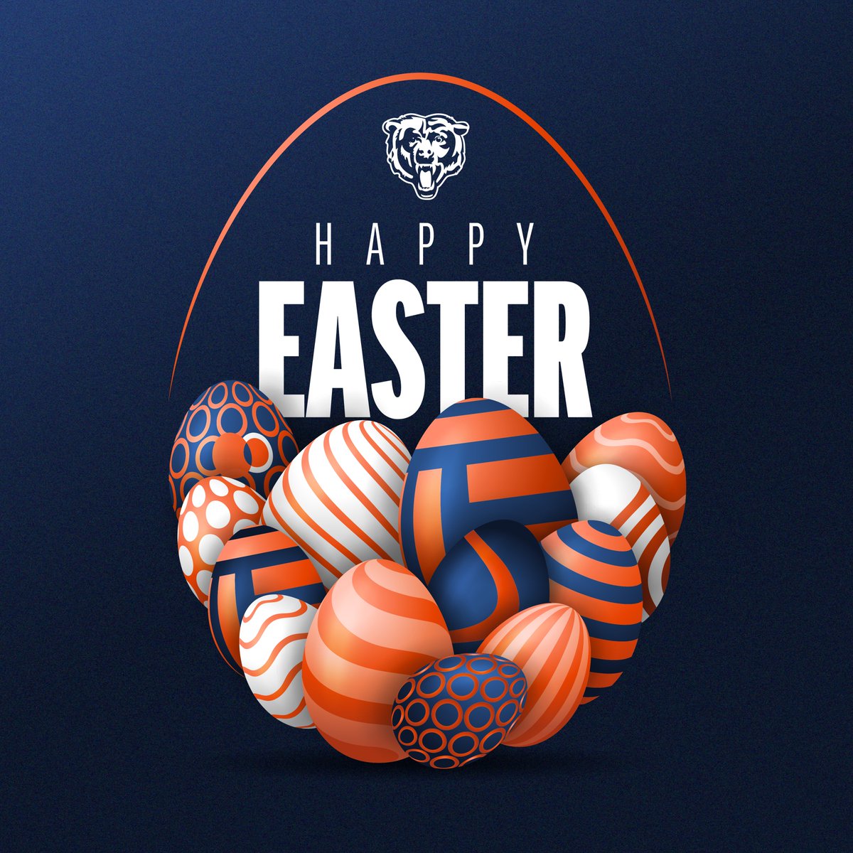 ChicagoBears's tweet photo. Happy Easter, Bears fans! 🐣 https://t.co/XBAMppXGi2