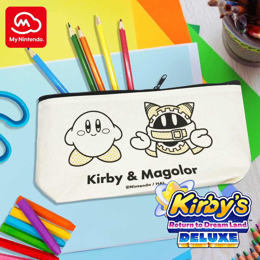 Kirby's Return to Dream Land Deluxe – Kirby & Magolor Canvas Pouch reward is  coming soon! : r/MyNintendo